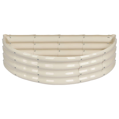 120cm x 60cm Semicircular Galvanised Steel Raised Garden Bed