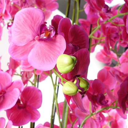 150cm Giant Pink Orchid Plant Artificial 189 flowers REAL TOUCH