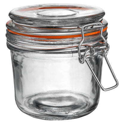 350ml Air tight Classic Air Tight Overnight oats Glass Storage Jar + Four Free Coloured Seals