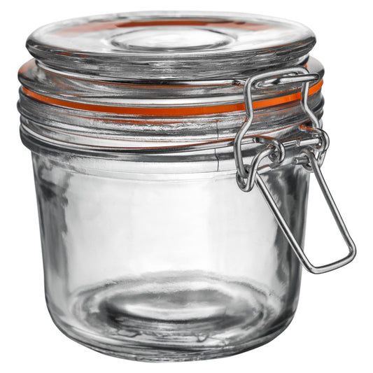 350ml Air tight Classic Air Tight Overnight oats Glass Storage Jar + Four Free Coloured Seals