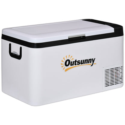 12V Car Refrigerator w/ LED Light & Foldable Handles