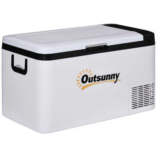 12V Car Refrigerator w/ LED Light & Foldable Handles