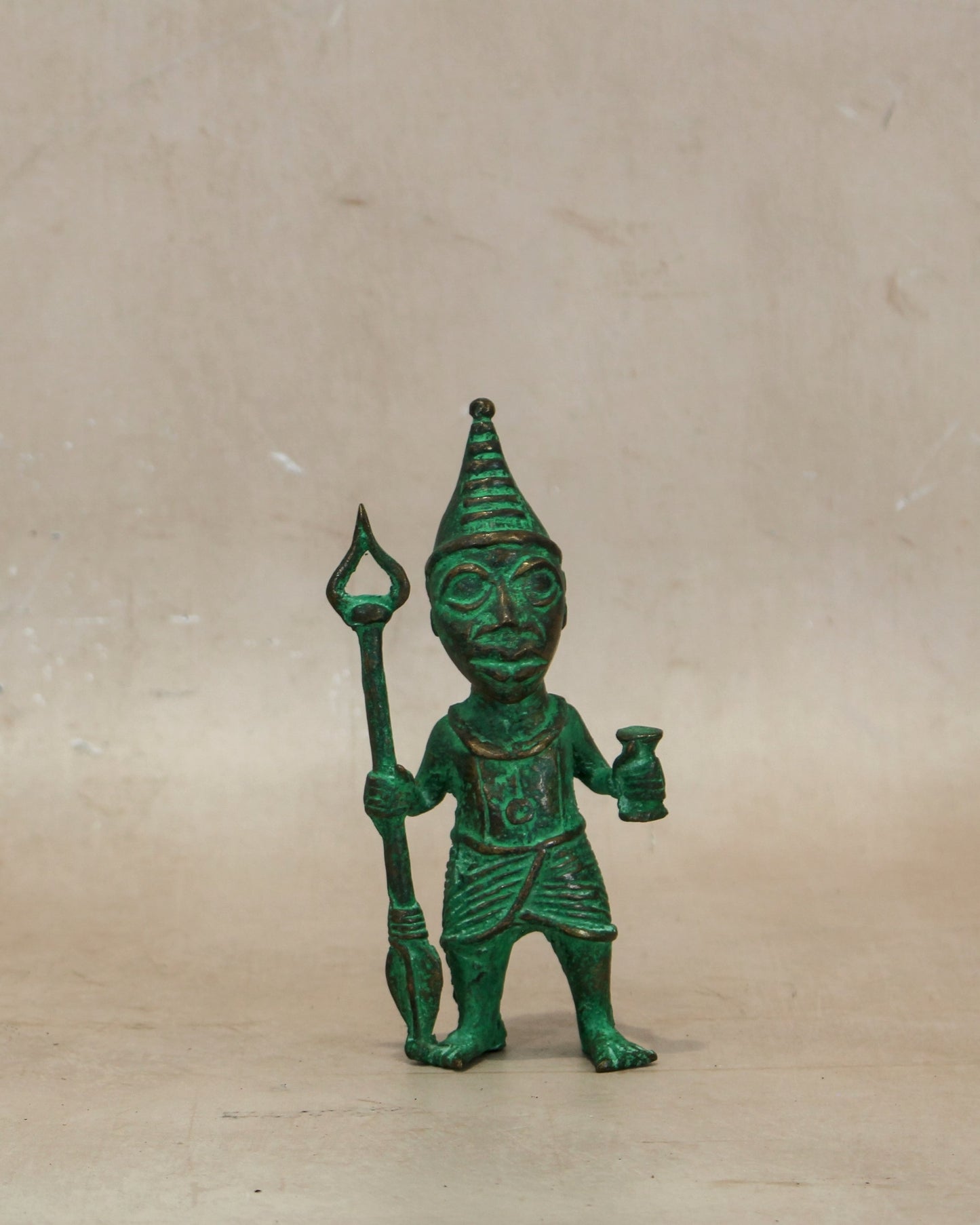 Benin Bronze Warrior 9.3