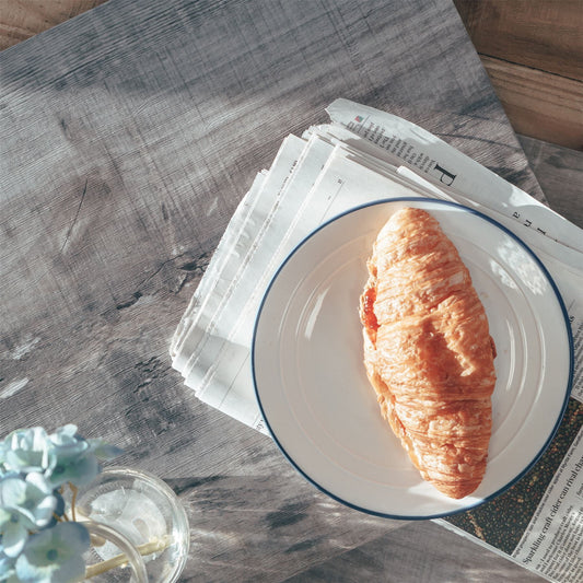 21cm Farmhouse White Porcelain Dessert Plates - Pack of Six