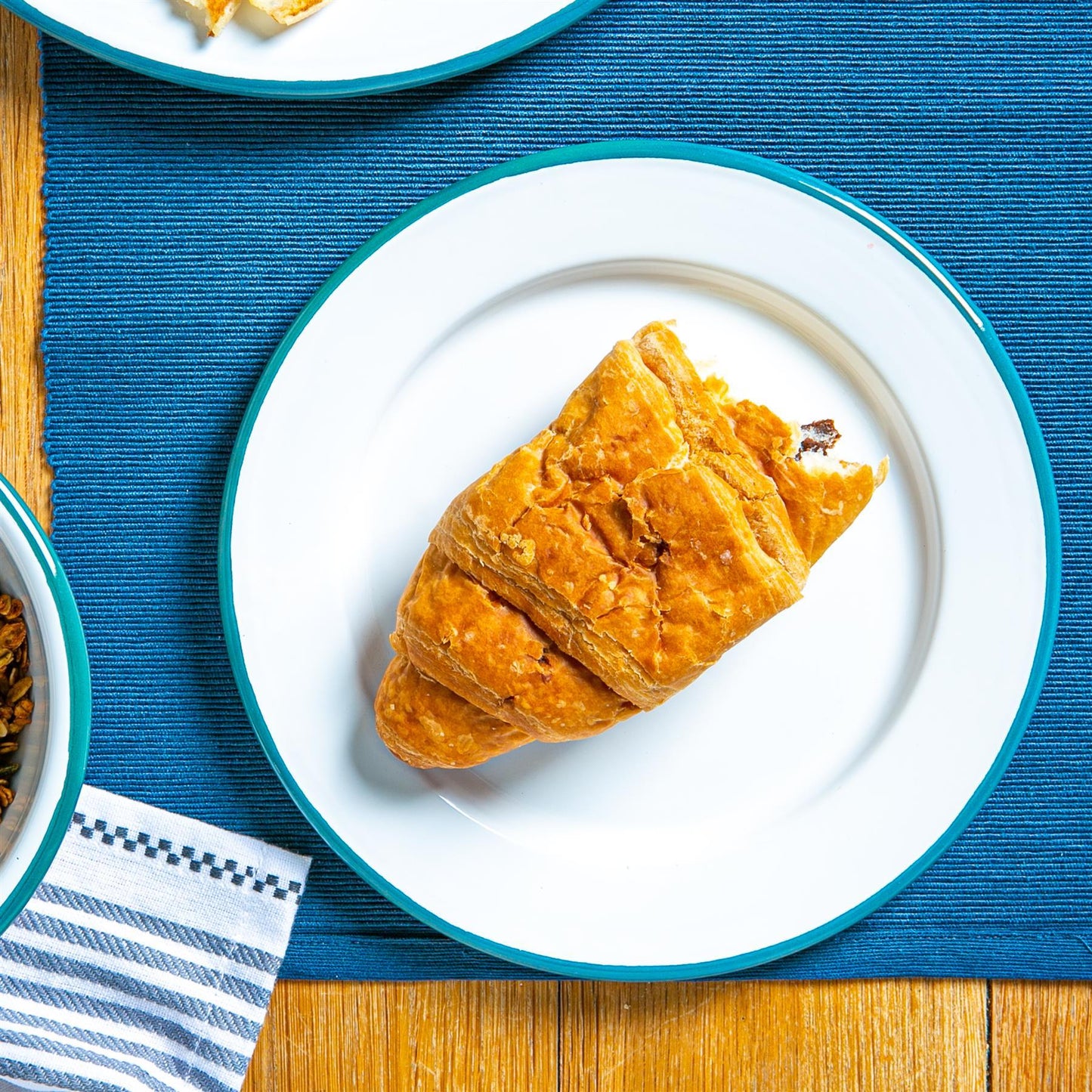 20cm White Enamel Side Plates - Pack of Six