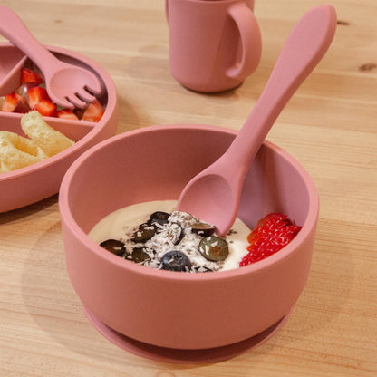 Silicone Baby Suction Bowl with Lid