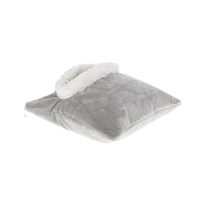 Grey Heated Fleece Pillow