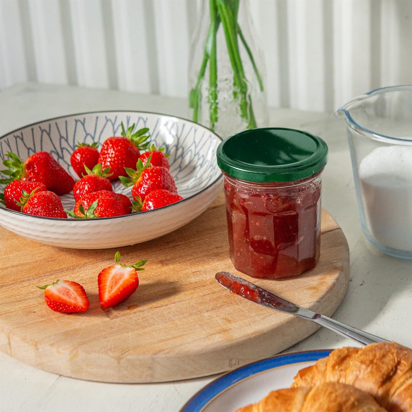 250ml Glass Jam Jars with Lids - Pack of 6