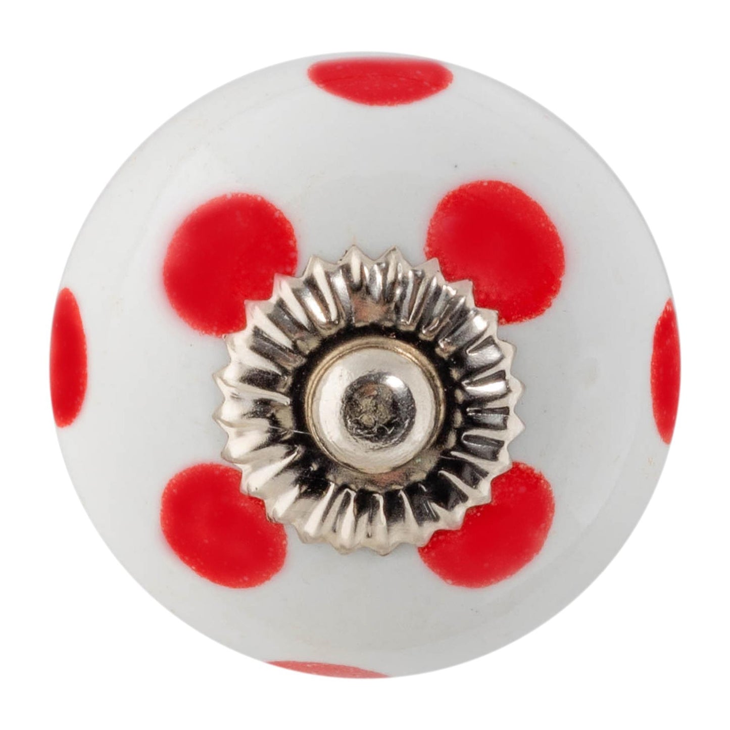 Round Spot Ceramic Cabinet Knob