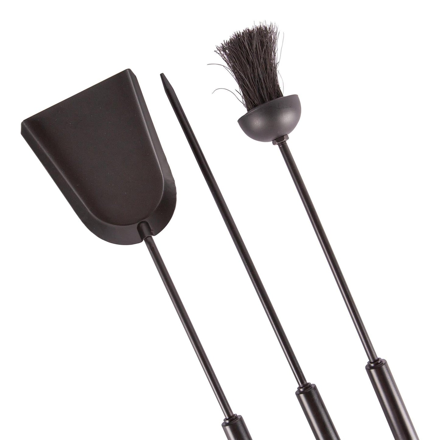 4pc Black 'Goodwood' Fireside Companion Set