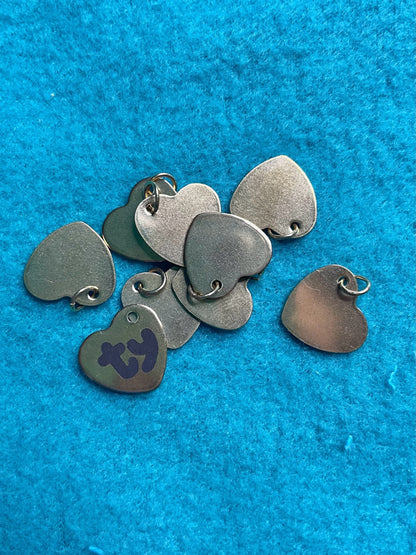 Engraved Dog Tags - Heart