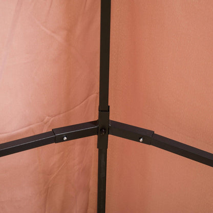 4m x 3M Metal Gazebo Canopy Party Tent Garden Pavillion Patio Shelter Pavilion with Curtains Sidewalls