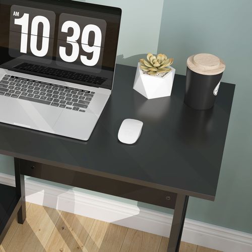 HOMCOM Computer Writing Desk w/ Shelf PC Workstation for Home Office