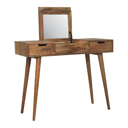 Artisan Furniture Solid Mango Wood Oak-ish Dressing Table
