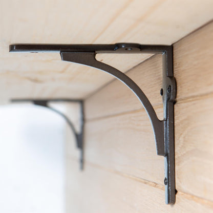 150mm Curved Iron Shelf Bracket