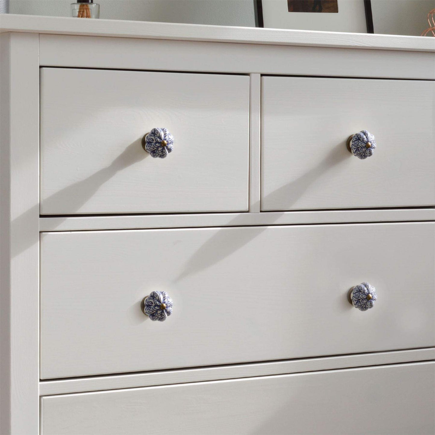 Vintage Floral Ceramic Cabinet Knob