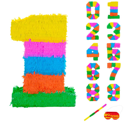 Large Number 1 Pinata Party Set