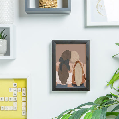 A5 (6" x 8") 3D Box Photo Frame with 4" x 6" Mount