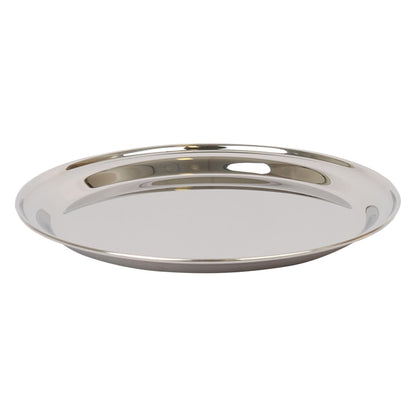 35.5cm Round Stainless Steel Serving Tray
