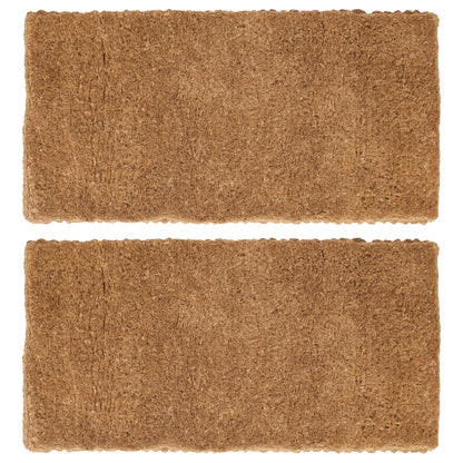 Premium Handmade Coir Door Mats - Pack of Two