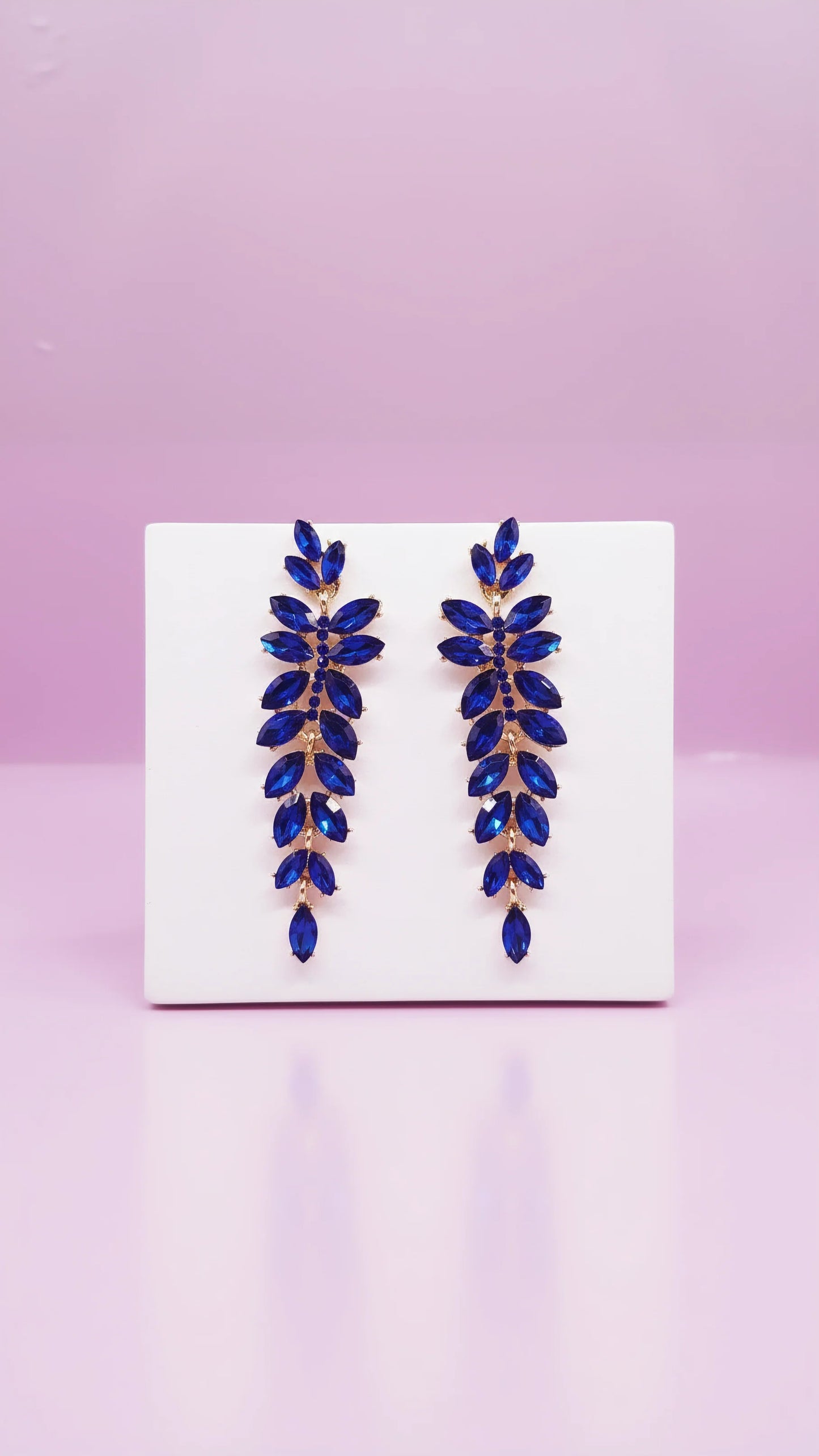 Layered Teardrop Crystal Drop & Dangle Earrings