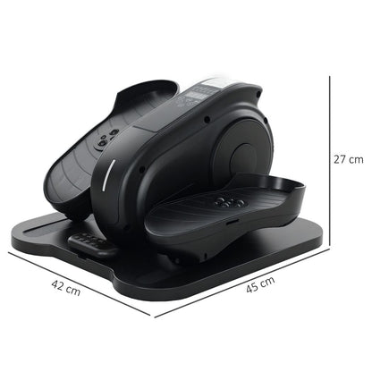 SPORTNOW Under Desk Elliptical Machine Pedal Exerciser w/ 10 Speeds