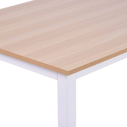 Computer Desk W/ White Metal Frame Medium-density fibreboard