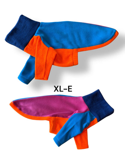 Fleece Jumper - Neon Colour Block