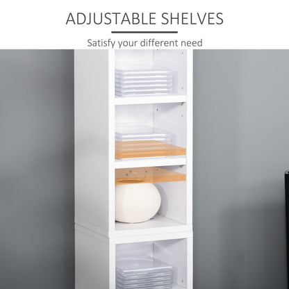 204 Cd Media Display Shelf Unit Set Of 2 Blu-Ray Tower Rack W/ Adjustable Shelves Bookcase Storage Organiser