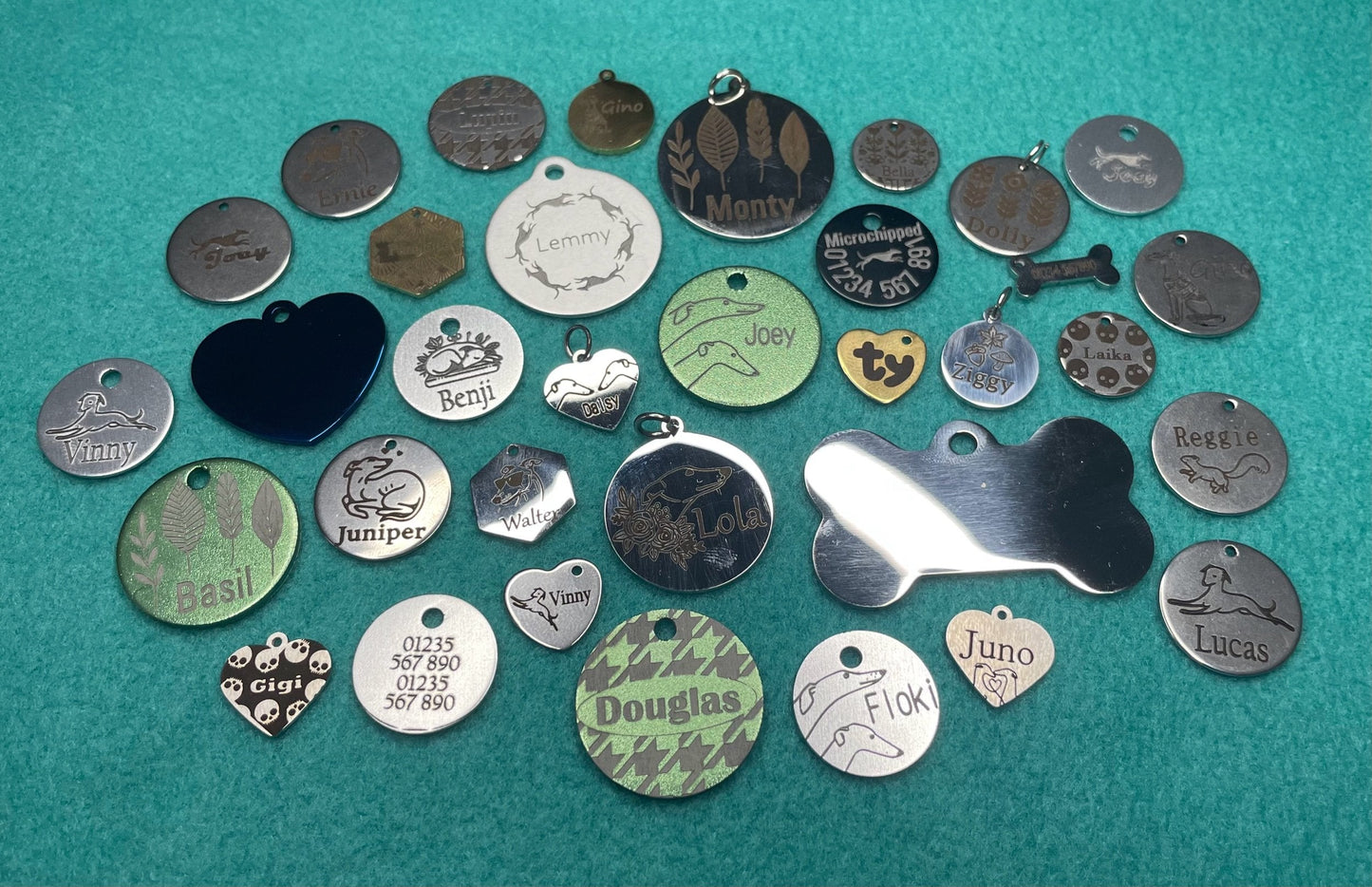Engraved Dog Tags - Round