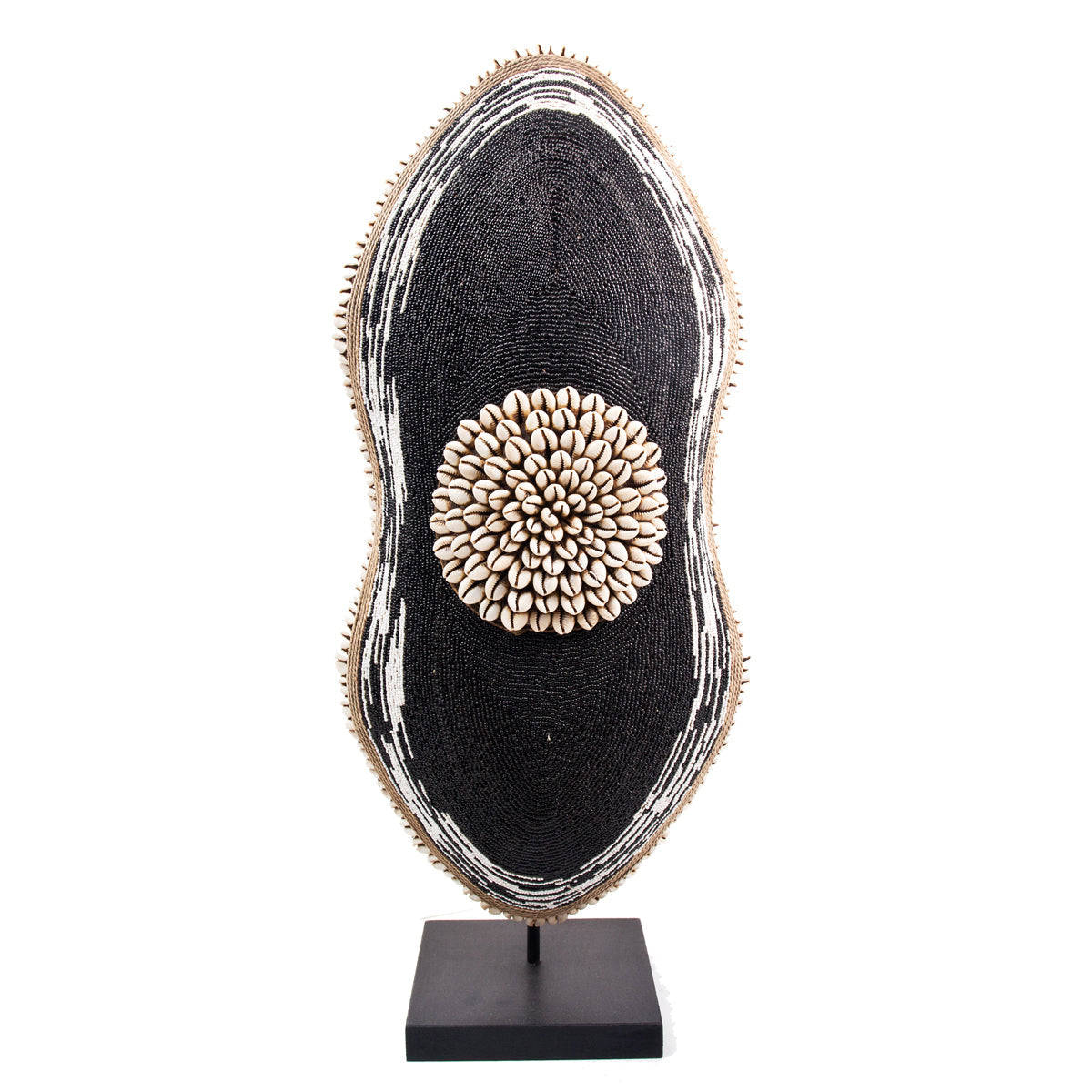 Cameroon Beaded Shield - Oblong -  17A