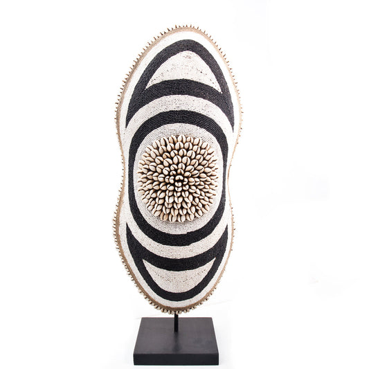 Cameroon Beaded Shield - Oblong -  17B