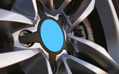 Upload Your Own Custom Design Universal Fit Alloy Wheel Centre Cap Badges (Pack of 4)