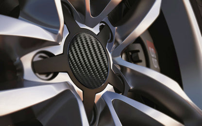 Upload Your Own Custom Design Universal Fit Alloy Wheel Centre Cap Badges (Pack of 4)