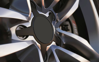 Upload Your Own Custom Design Universal Fit Alloy Wheel Centre Cap Badges (Pack of 4)