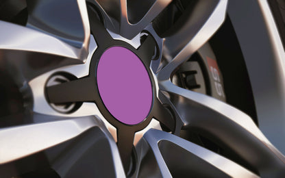 Upload Your Own Custom Design Universal Fit Alloy Wheel Centre Cap Badges (Pack of 4)