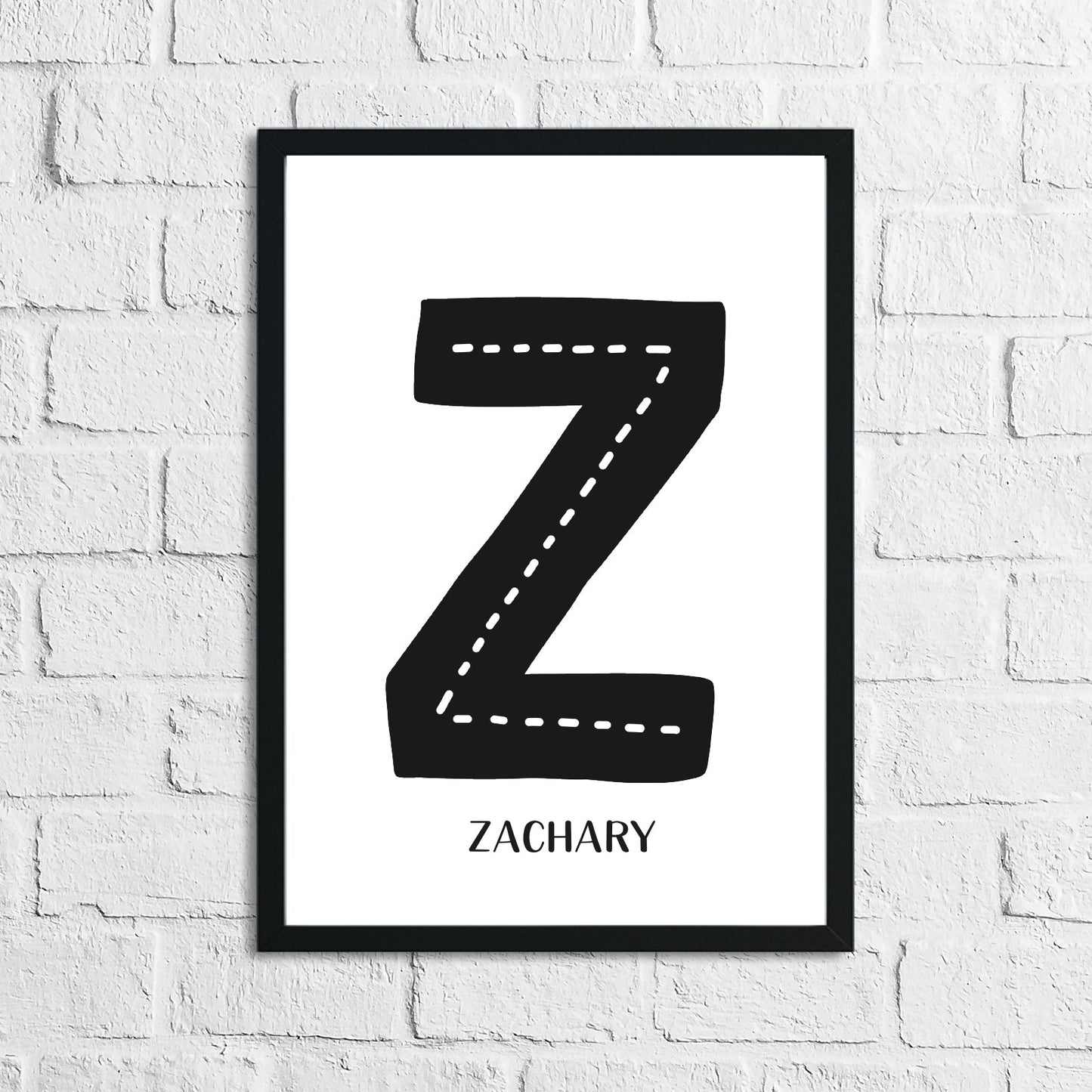 Scandinavian Personalised Name Children's Nursery Bedroom Wall Decor Print