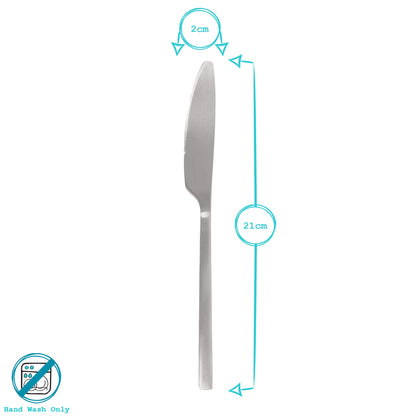 Stainless Steel Dinner Knives - 21cm - Pack of Four