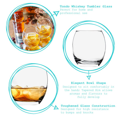 400ml Whisky Glasses - Pack of Six
