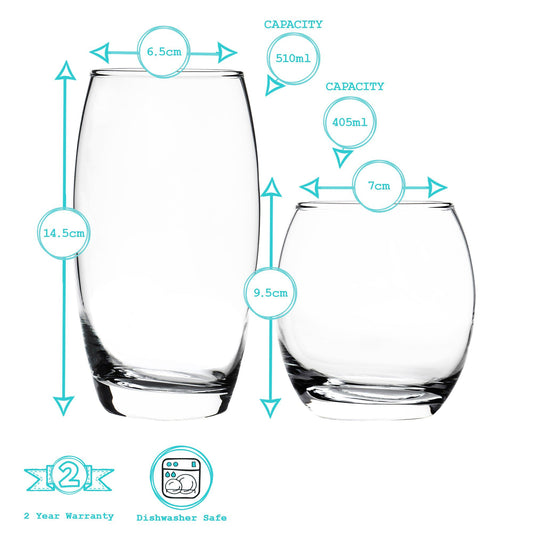 12 x  Glassware Set