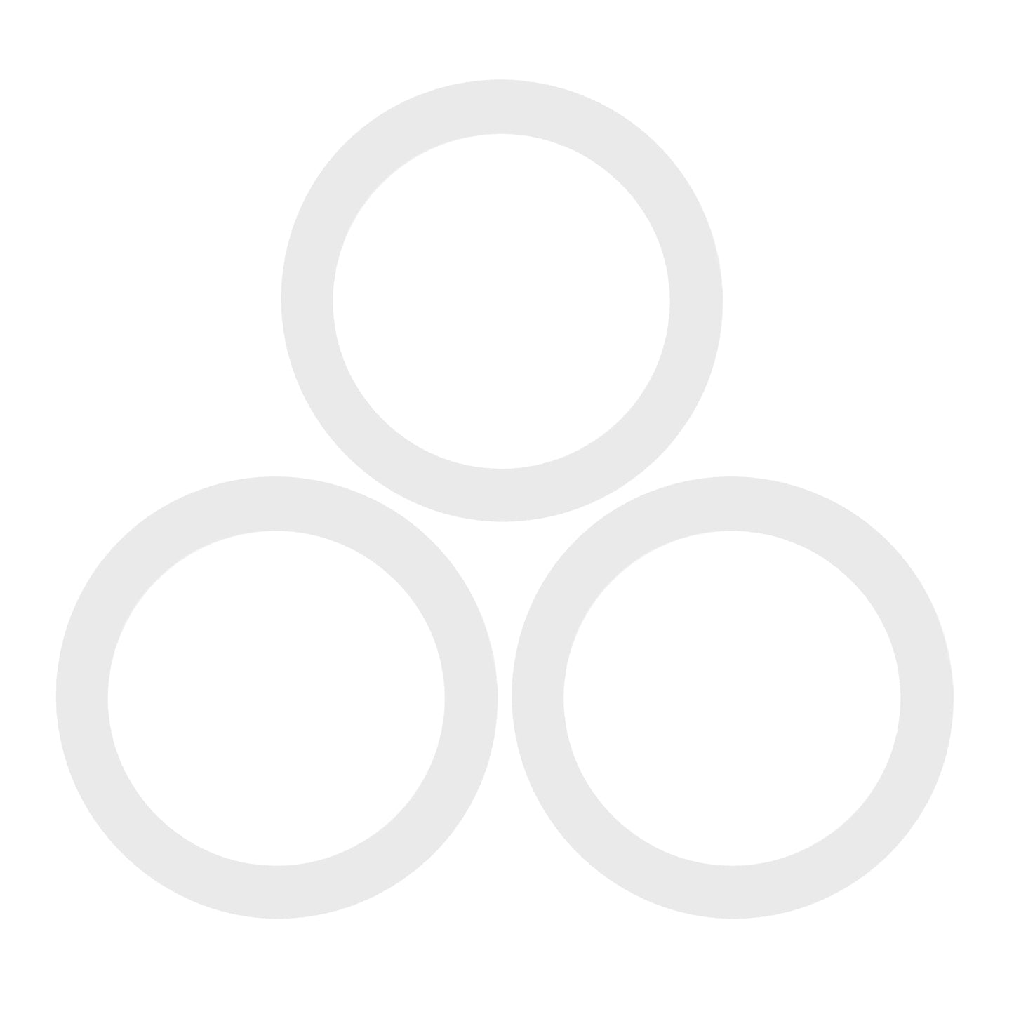 Large Glass Storage Jar Seals - Pack of Six