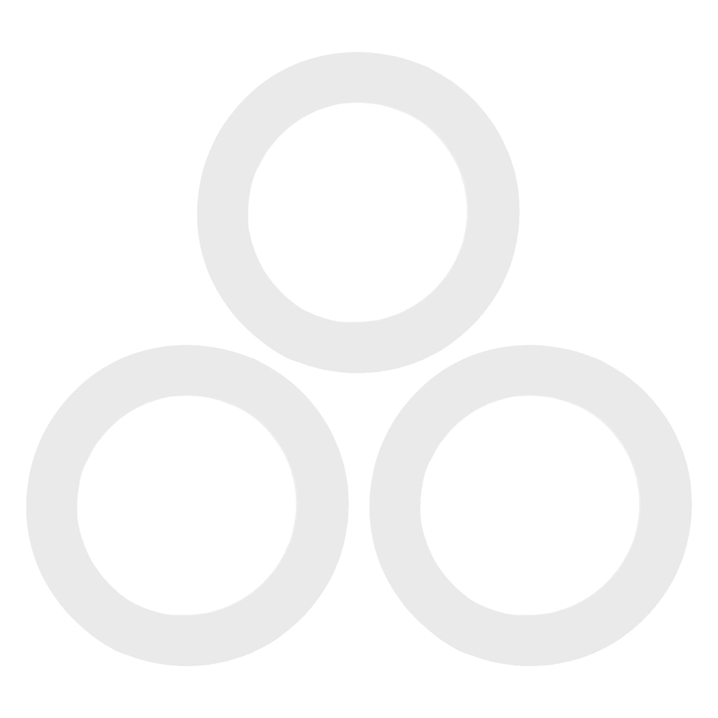 Small Glass Storage Jar Seals - Pack of Six