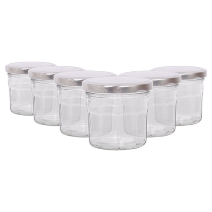 130ml Glass Jam Jars with Lids - Pack of 6