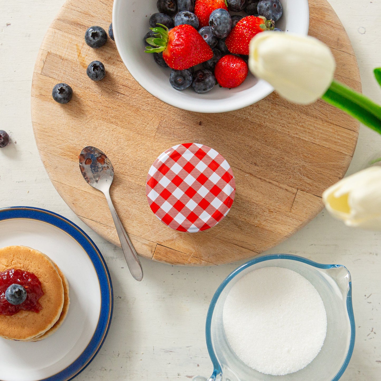 130ml Glass Jam Jars with Lids - Pack of 6