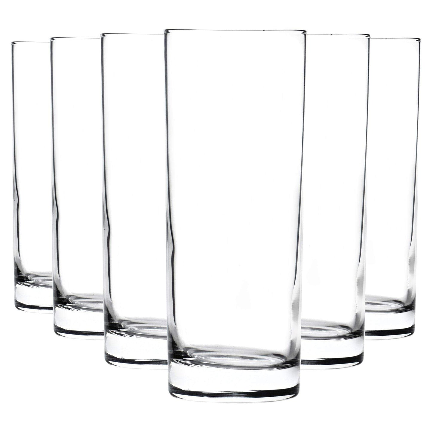 360ml Clear Classic Highball Glasses - Pack of Six