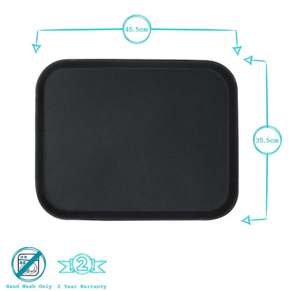45.5cm x 35.5cm Rectangular Non-Slip Serving Tray