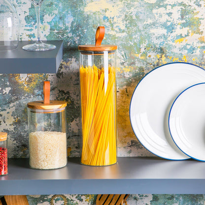 10cm Leather Loop Scandi Storage Jar Lid