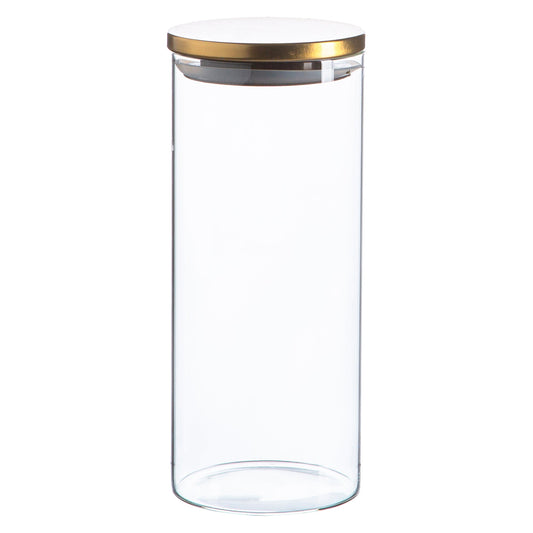 1.5L Scandi Storage Jar with Metallic Lid