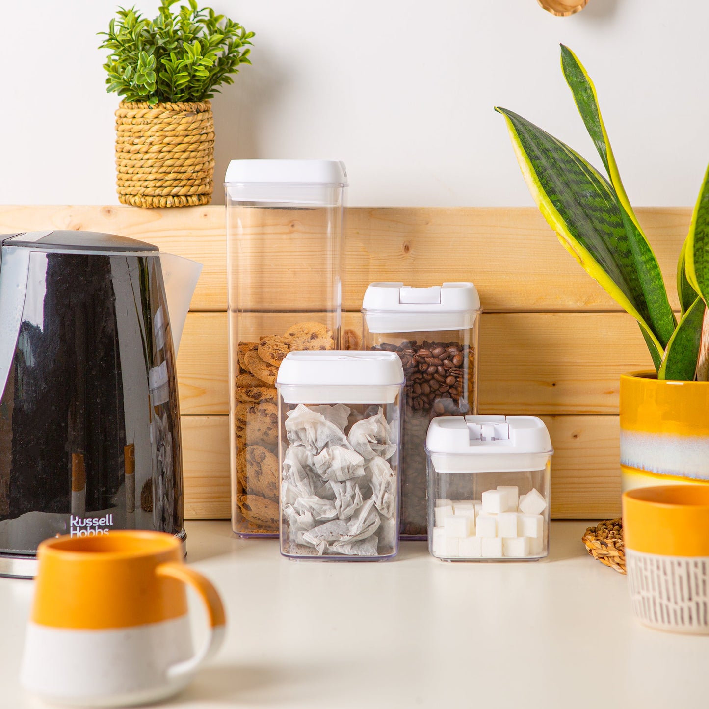 1.2L Airtight Flip Lock Plastic Food Storage Container