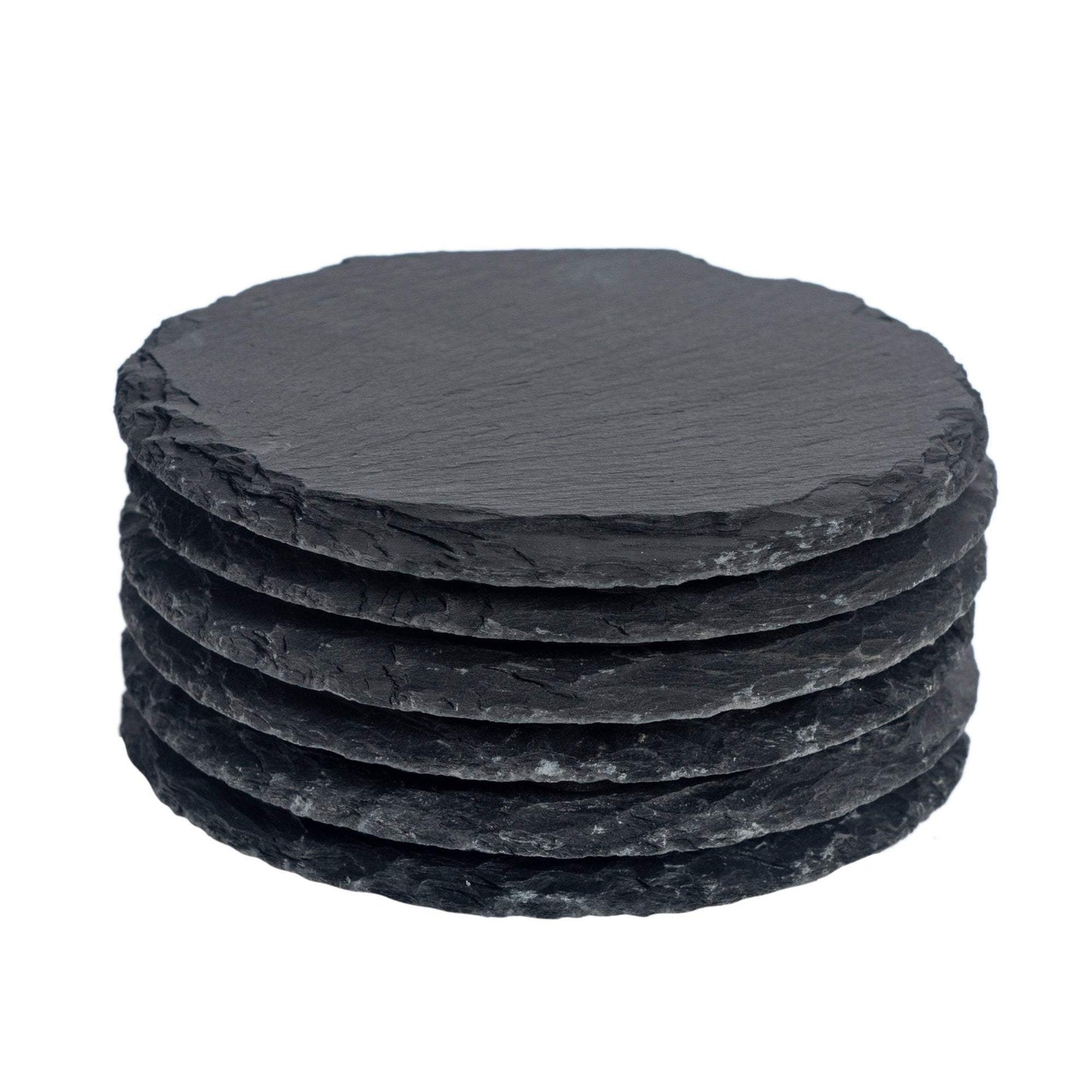 Round Slate Coasters - Pack of 6
